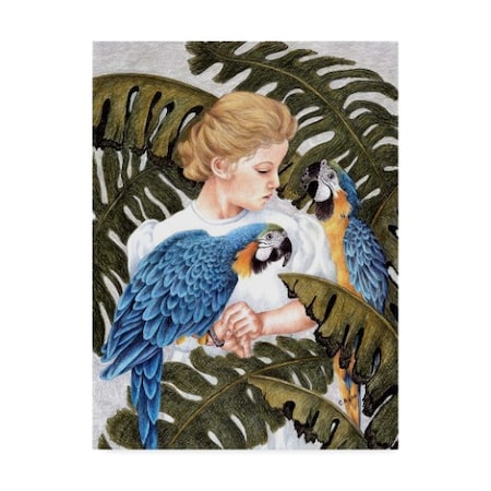 Carol J Rupp 'Rainforest Macaws' Canvas Art,14x19